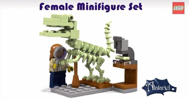 Female Scientist Lego Set