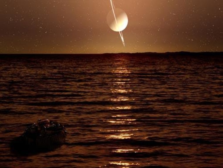 Image: Saturn as seen from Titan