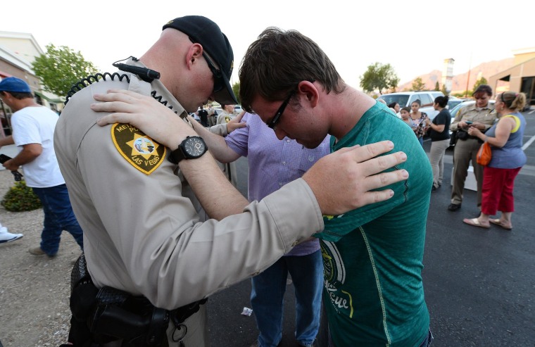 Slain Las Vegas Police Officers Remembered At Vigil
