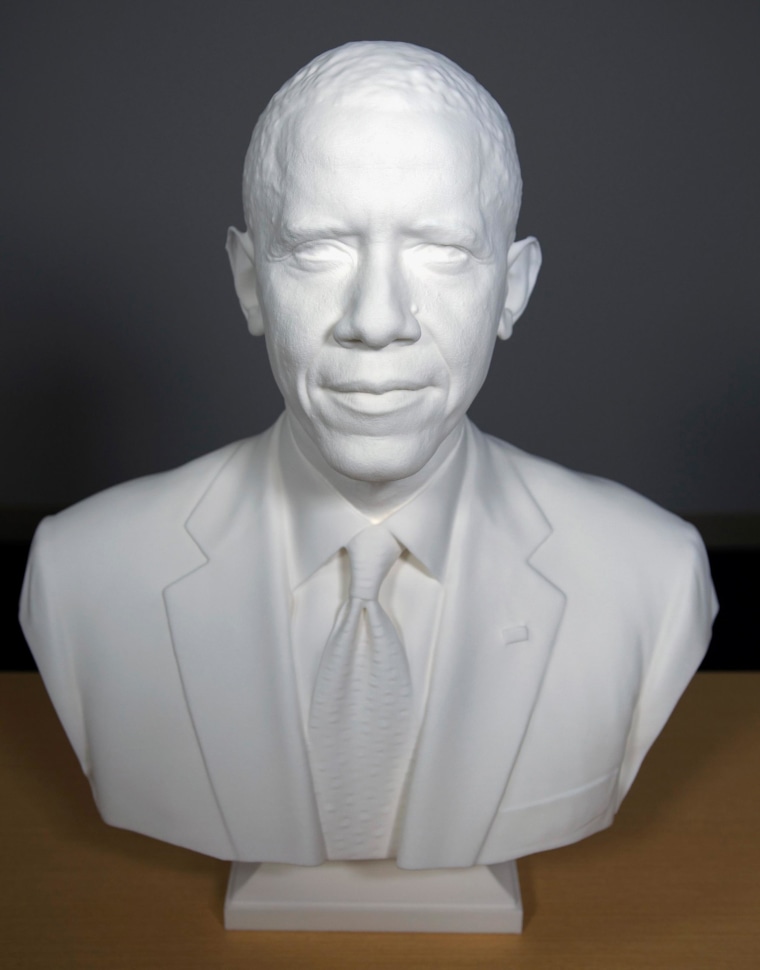Image: The first presidential portrait created from 3-D scan data