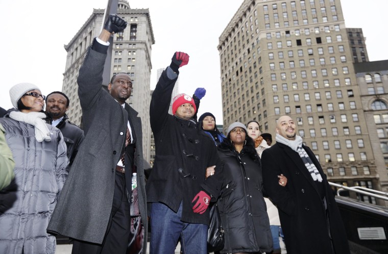 Image: Raymond Santana, Kevin Richardson, Yusef Salaam,