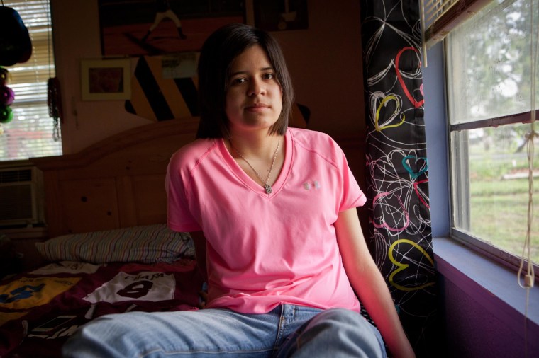 Image: Kristene Chapa, 19, in her bedroom at the Chapa residence on June 11, 2013 in Corpus Christi, TX.