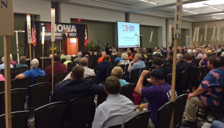 Image: Maryland Gov. Martin O’Malley speaks June 21, 2014, to delegates with the Iowa Democratic Party