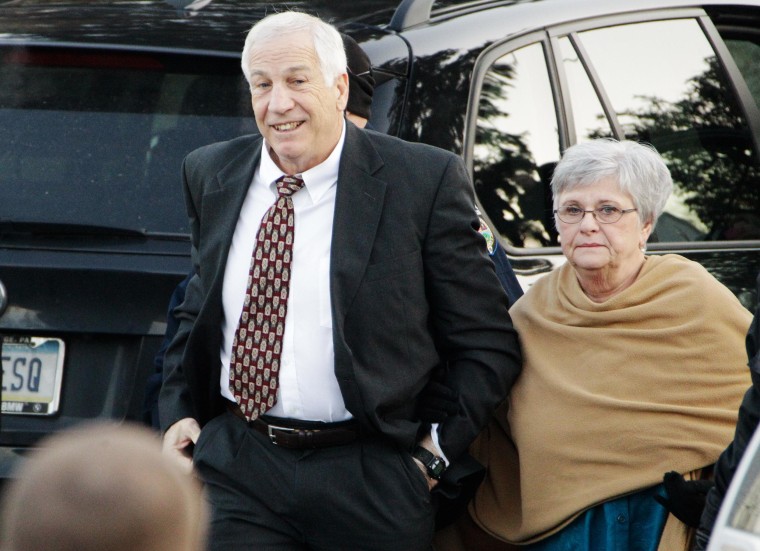 Image: Former Penn State University assistant football coach Jerry Sandusky, left, and his wife Dottie Sandusky in 2011.