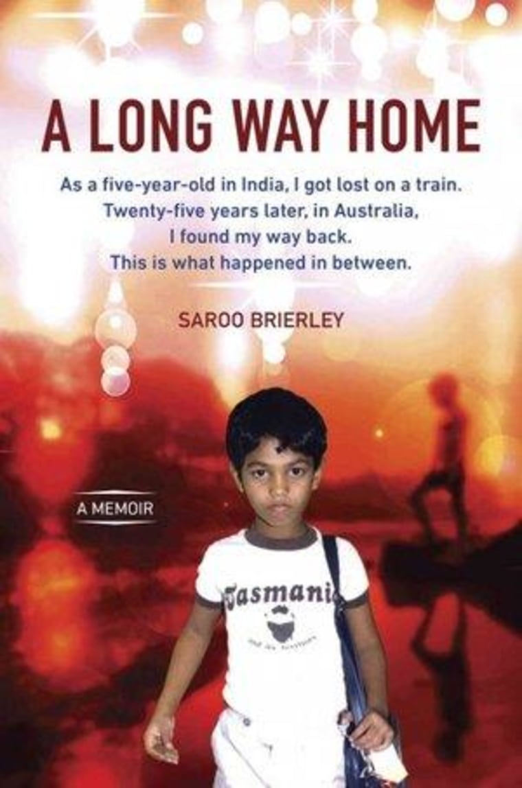 The cover of Saroo Brierley's new book, "A Long Way Home"
