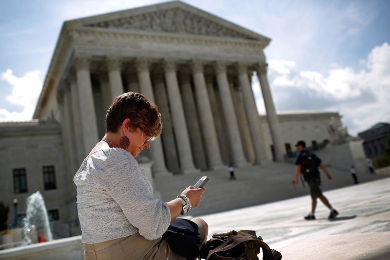 Image: Supreme Court Delivers Decisions Against Aereo And Rules In Favor Of Cellphone Privacy