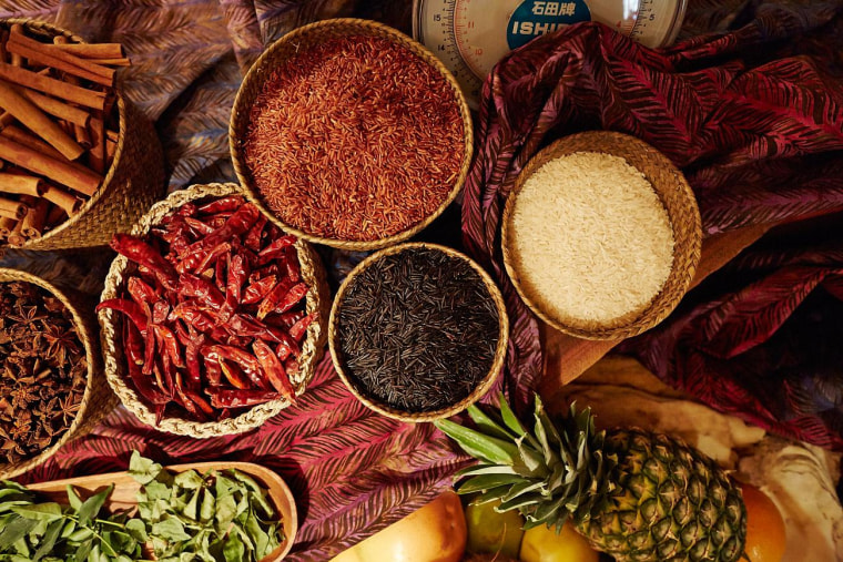 Spices used by Chef Christina Arokiasamy.
