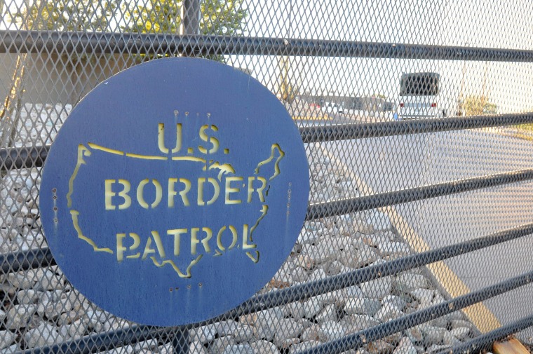 Image: US Border Protection at Nogales city in Santa Cruz County, Arizona