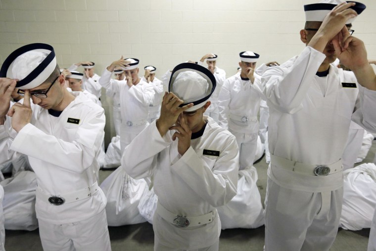 Plebes Parade Into Induction Day at Naval Academy