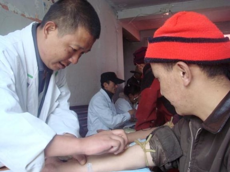 Image: Tibetan blood test