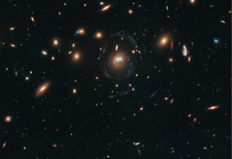 Image: Merging galaxy clusters