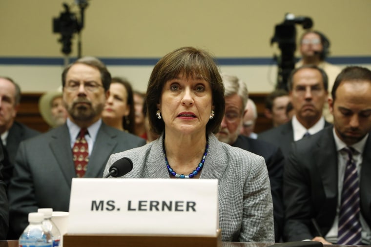 Image: File photo of Lerner preparing to deliver an opening statement to a House Oversight and Government Reform Committee hearing in Washington