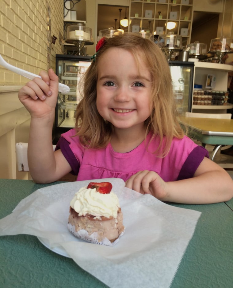 Image: Annabelle Earl, 4, of Brooklyn