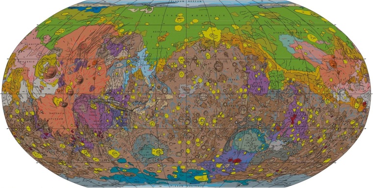 Image: Mars map