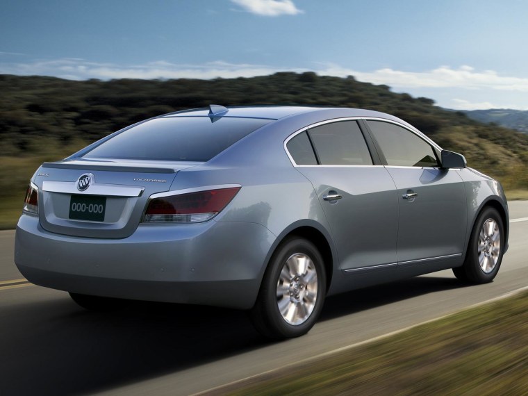A Buick LaCrosse, one of the used cars recommended for teenage drivers by the Insurance Institute for Highway Safety.