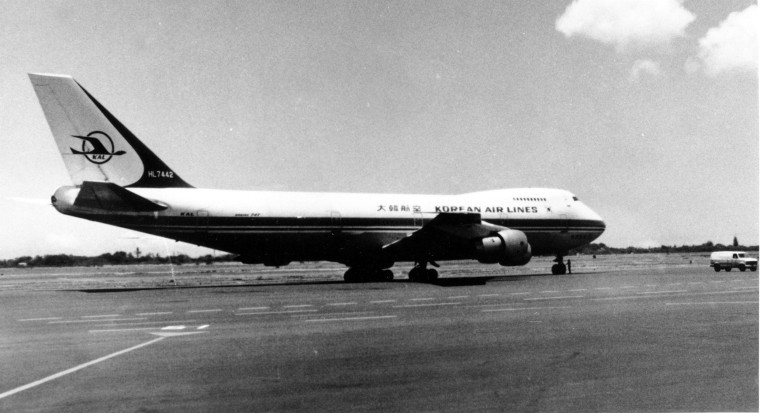 Image: This KAL 747 airliner, Korean Airlines Flight 007, was shot down Sept. 1, 1983 by a Soviet fighter plane, killing all 269 persons on board.