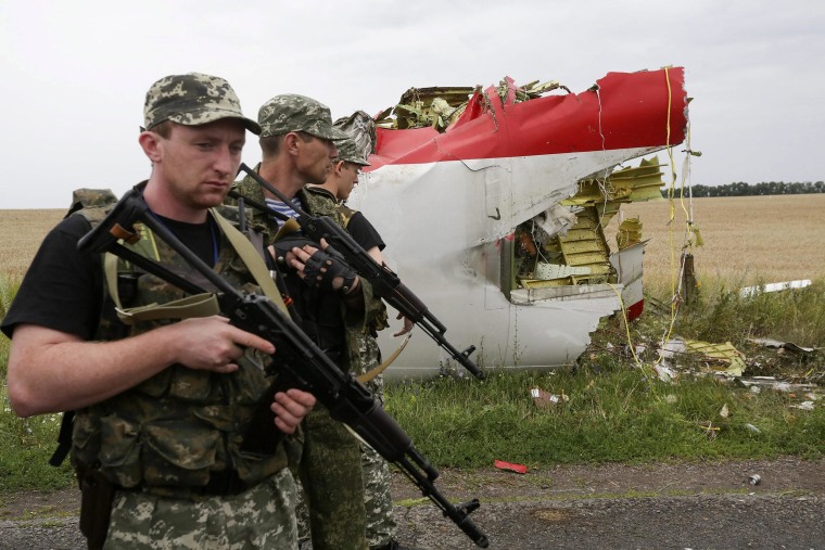 Image: Malaysia Airlines plane crashes in eastern Ukraine