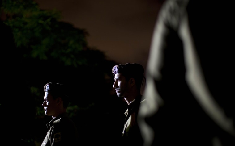Image: Israeli soldiers attended the funeral of Sgt. Nissim Sean Carmeli