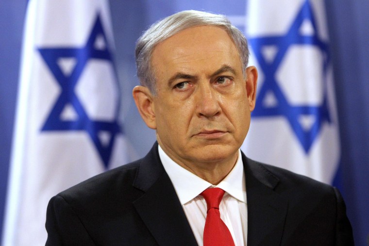 Image: Benjamin Netanyahu on Monday