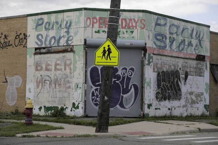 Image: The neighborhood around Southeastern High School in Detroit