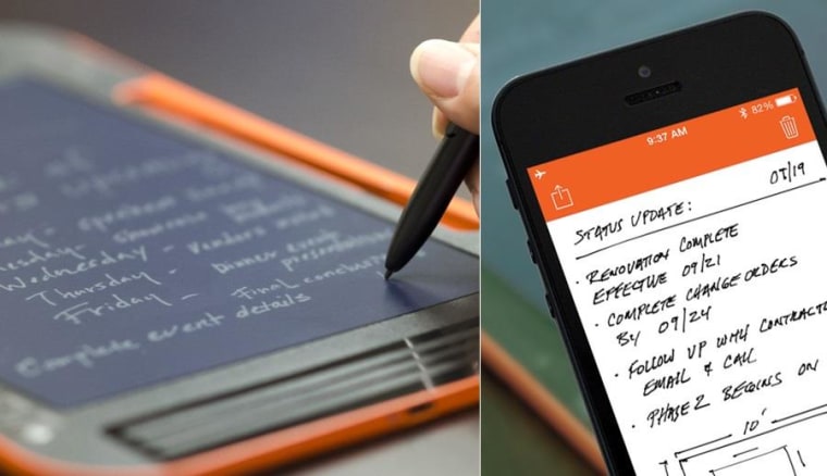 The Sync feels great to write on, and backs your notes and sketches up to your device.