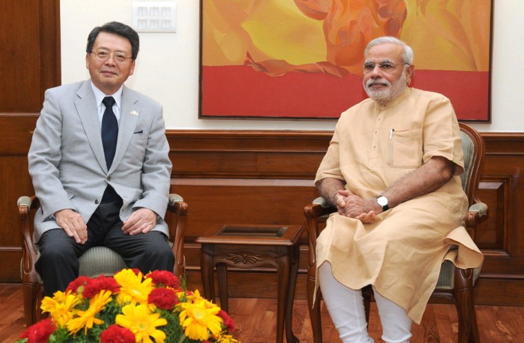 Image: INDIA-JAPAN-POLITICS