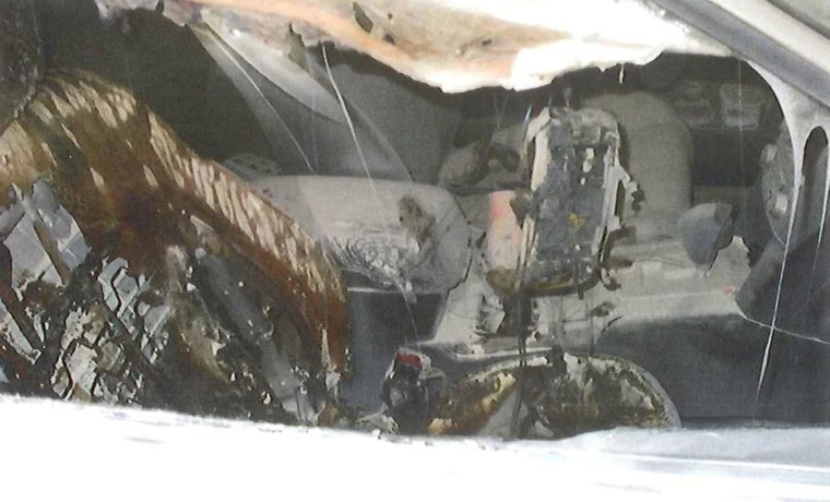 Image: A burnt out car was found this morning in Washington state.