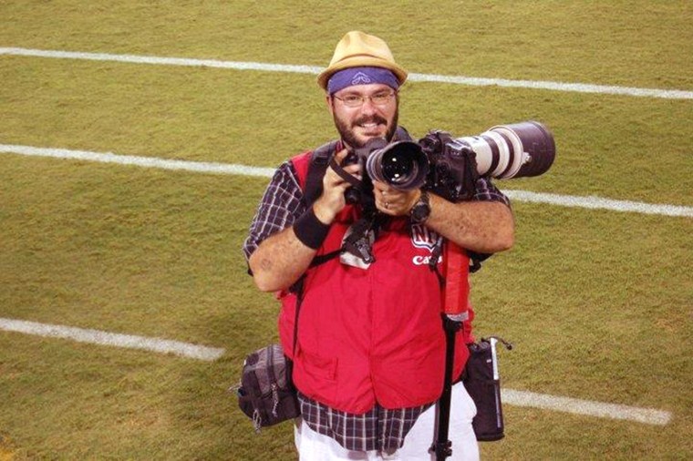 Image: Daniel Goncalves, who survived a crash landing in a plane