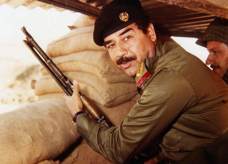 Former Iraqi President Saddam Hussein. 