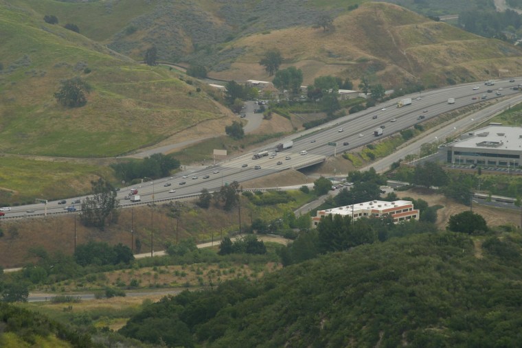 Image: This stretch of U.S. 101, known as the Liberty Canyon area, is considered the best spot for a Santa Monica Mountains wildlife crossing