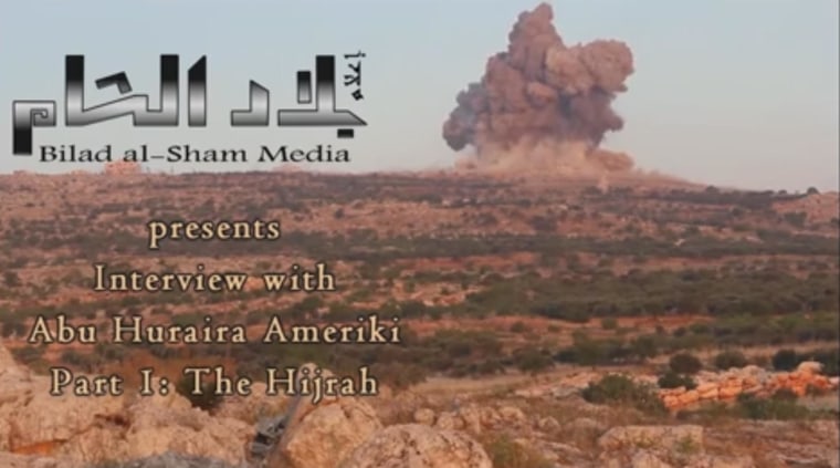 Image: A screen grab from a video by Bilad Al-Sham Media 