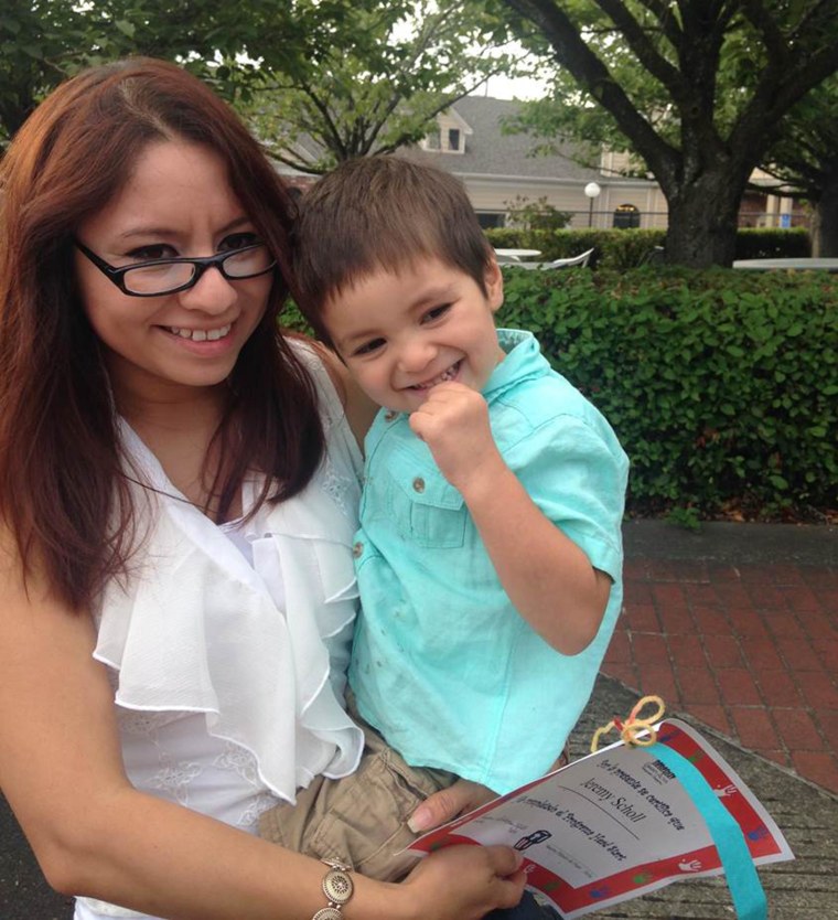 Image: Gabriela Garcia-Ixtacua and her son Jeremy Scholl drowned in Henry Hagg Lake last week in Hillsboro, Oregon.