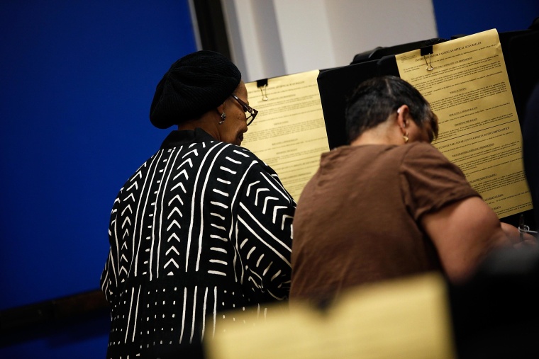 File photo of voters casting their ballots on November 6, 2012 in Fort Worth, Texas United States.