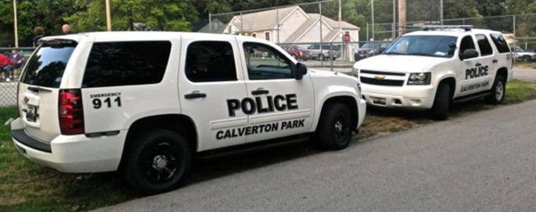 Calverton Park, Mo., police vehicles