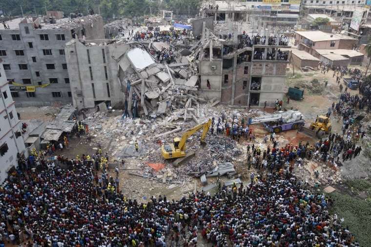 Image: Building collapse aftermath