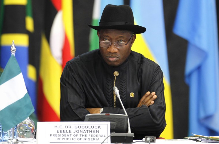 Image: Nigeria's President Jonathan attends the Africa Union Peace and Security Council Summit on Terrorism at the KICC in Nairobi