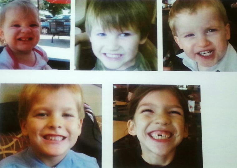 Police released this image at a news conference Sept. 10 of the five children whose bodies were found dead in Alabama. Their father led authorities to the decomposed remains in the woods.