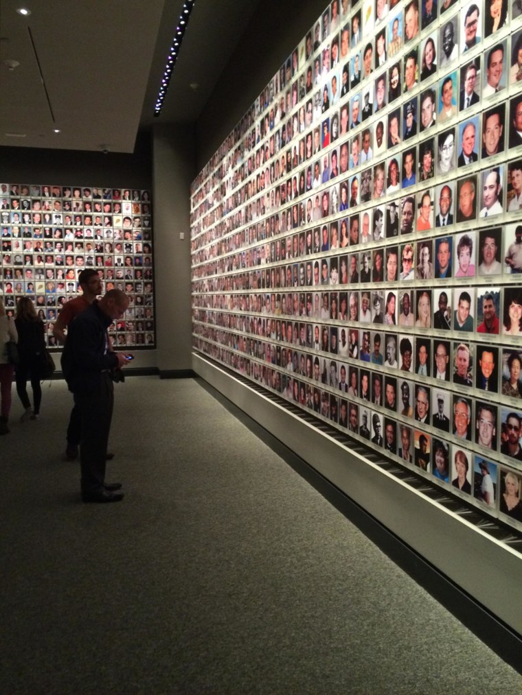 A view of the inside of the National September 11 Memorial and Museum. Puerto Rican Ricardo Mulero led the design team that created the exhibition inside the museum.  