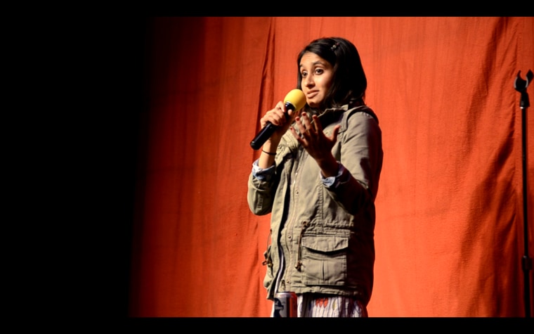 Aparna Nancherla performing.