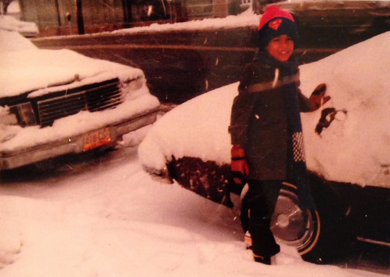 Chris Peña, recently arrived in New York from the Dominican Republic, 1981.