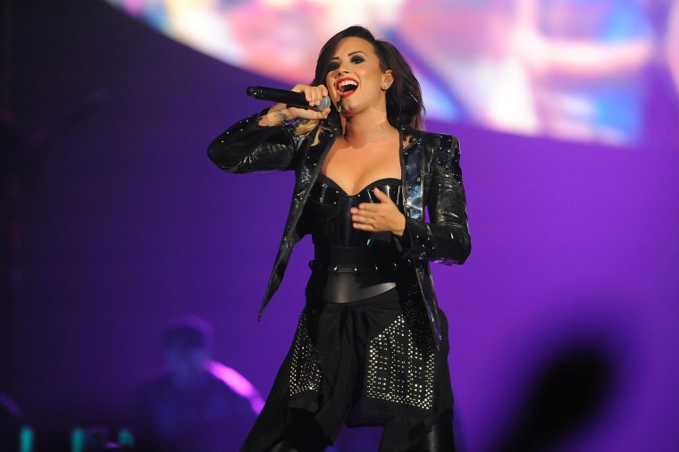 Image: Demi Lovato performs at the Baltimore Arena on Sept. 6, in Baltimore.