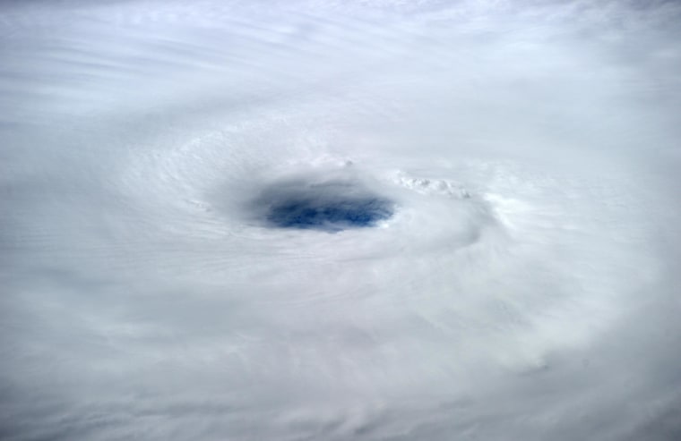 Image: The eye of Hurricane Edouard is visible in the Atlantic Ocean, as seen from the International Space Station.