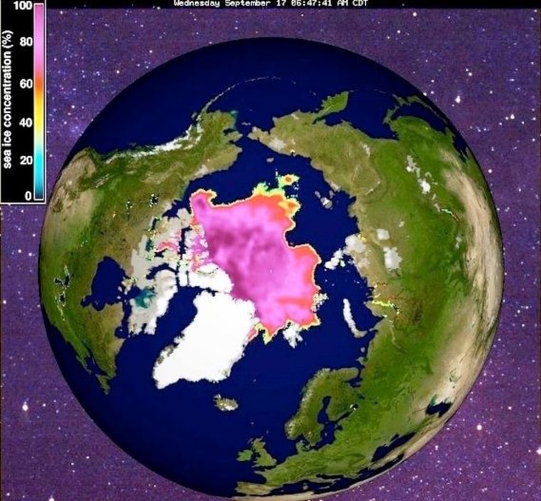 Image: Arctic sea ice concentration