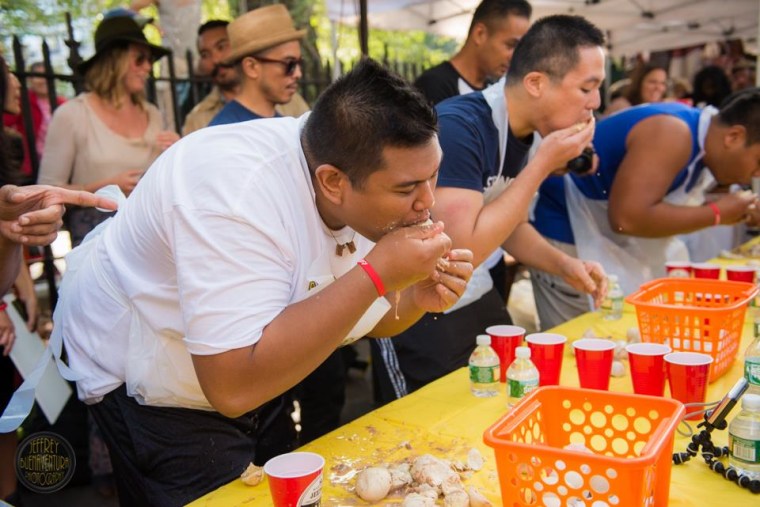 Balut eating contest in NY.