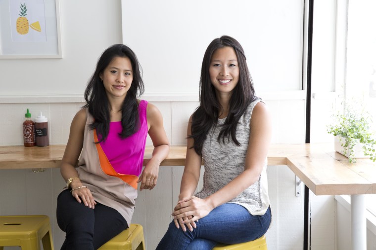 Sister entrepreneurs Marian and Hannah Cheng of Mimi Cheng's dumpling shop.