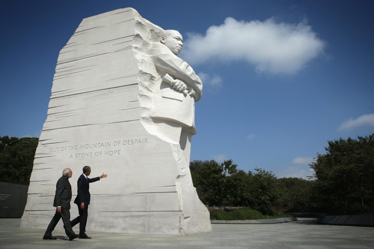 Image: BESTPIX President Obama And Indian Prime Minister Modi Visit MLK Memorial