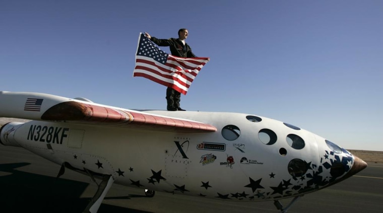 Image: Brian Binnie on SpaceShipOne