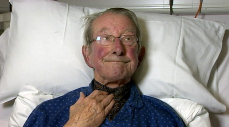 81-year-old Paul Cantlie appealed for the release of his son John Cantlie in a video recorded from a hospital bed.