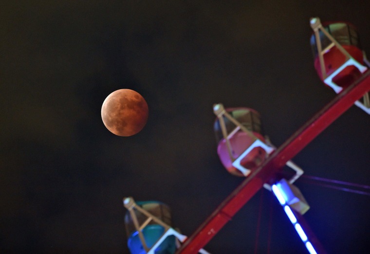 Eerie Blood Moon Dazzles Lucky Viewers