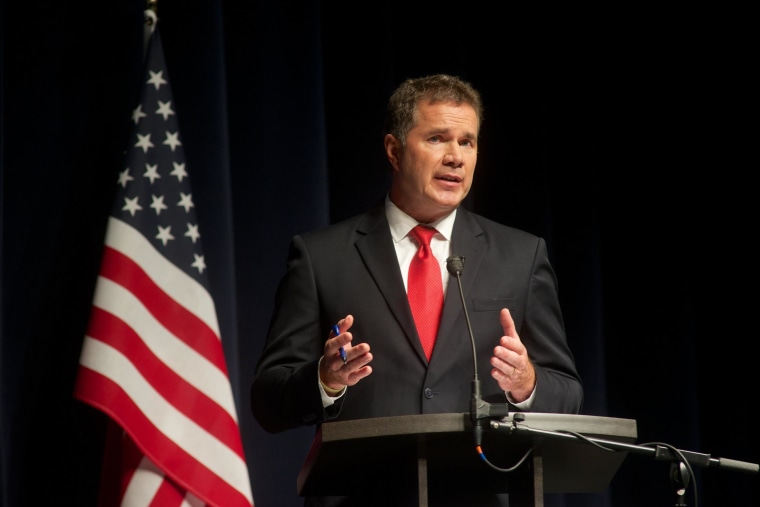 Image: Iowa Senate Candidates Bruce Braley and Joni Ernst Debate in Davenport